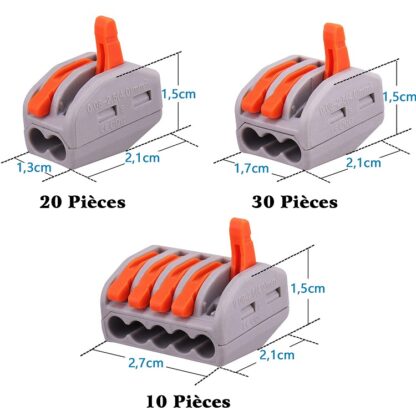 Pluworks coffret 60 connecteurs électriques à levier – Image 2