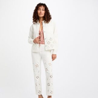 Morgan Veste en jean brodée