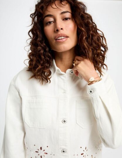 Morgan Veste en jean brodée – Image 4