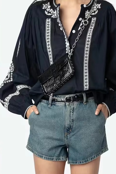 Zadig&Voltaire chemisier "Tigy Coton Kozak" – Image 4