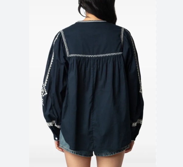 Zadig&Voltaire chemisier "Tigy Coton Kozak" – Image 6
