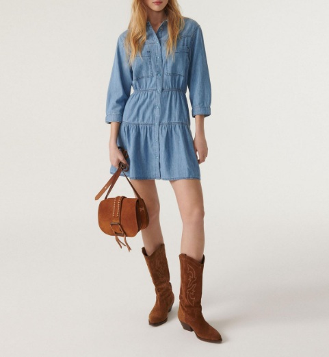 Ba&Sh robe courte "Aquaria"
