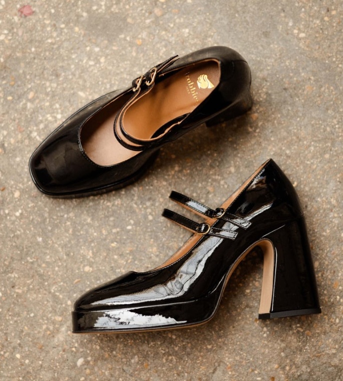 Bobbies chaussures babies à platerfome et talons hauts "Louise" – Image 4