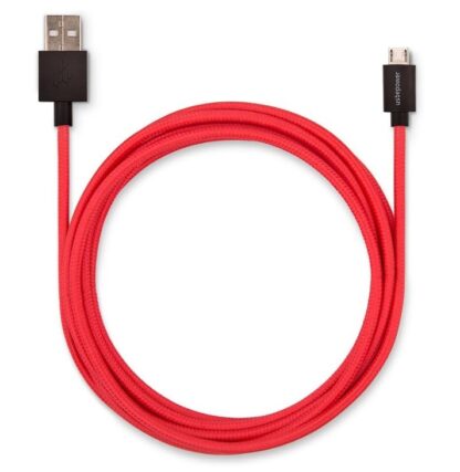 Usbepower câble de charge textile extra-long "Usb vers Micro Usb"