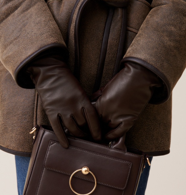 Claudie Pierlot gants en cuir