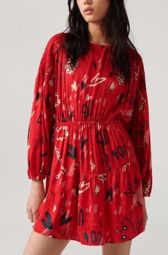 Ba&Sh robe midi "Rilla"