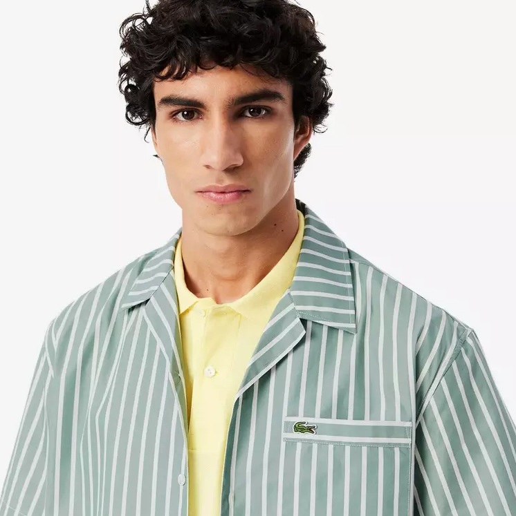 Lacoste chemise rayé "Relaxed Fit" – Image 6
