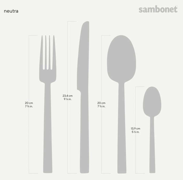 Sambonet ménagère 24 pièces "Neutra" – Image 4