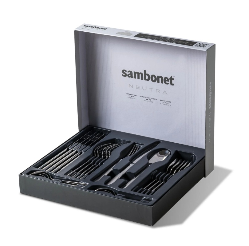 Sambonet ménagère 24 pièces "Neutra" – Image 2