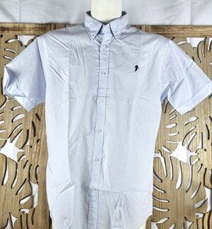Ruckfield chemise manches courtes "pois géométriques"