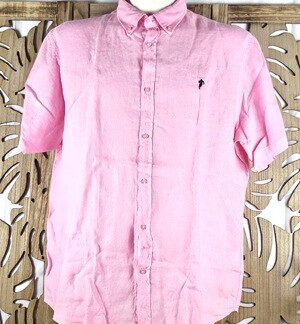 Ruckfield chemise manches courtes et col boutonné en lin