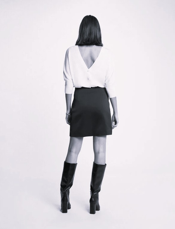 Morgan jupe courte satinée "Jdoty" – Image 4