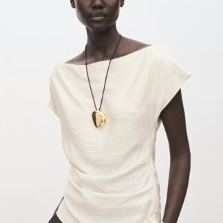 Mango blouse col asymétrique modal