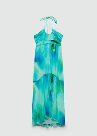 Mango robe longue imprimée à emmanchures américaines – Image 3