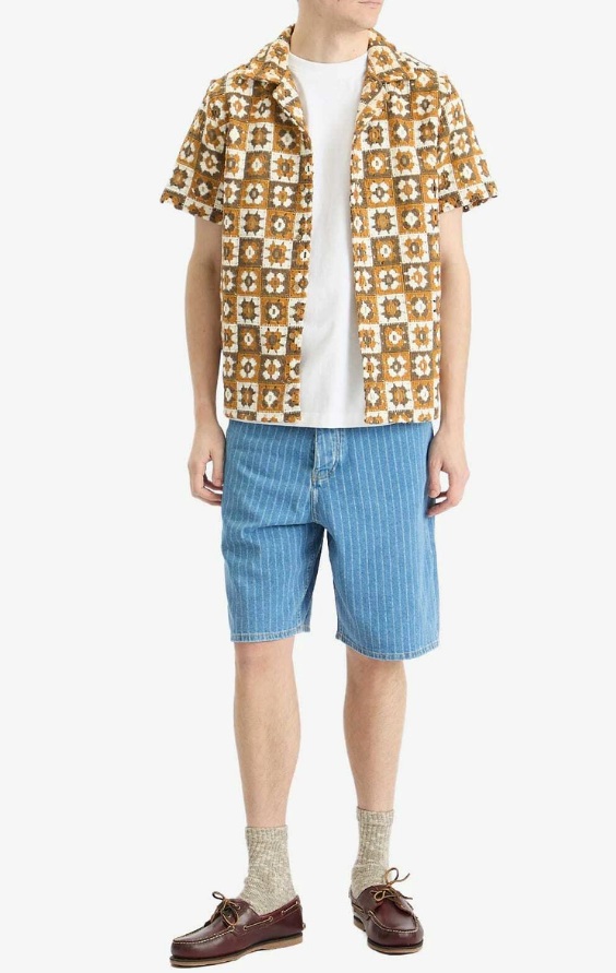 Drôle de Monsieur short baggy rayé