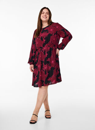 Zizzi robe en viscose et manches longues – Image 5