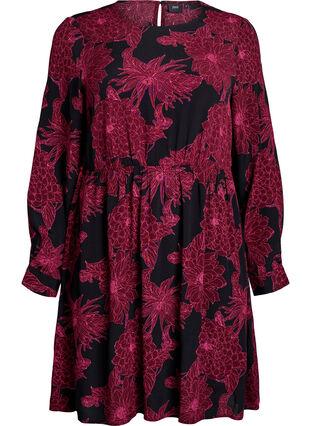 Zizzi robe en viscose et manches longues – Image 3