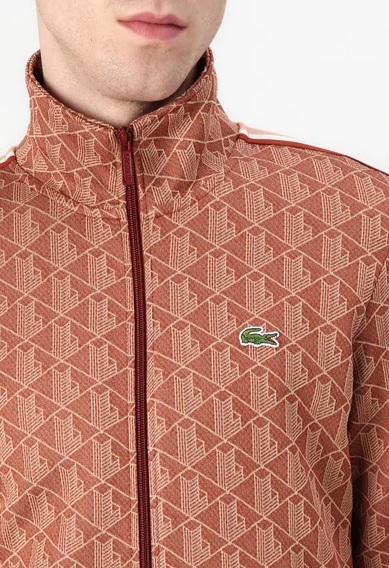 Lacoste veste de survêtement zippée "Paris Jacquard" – Image 3